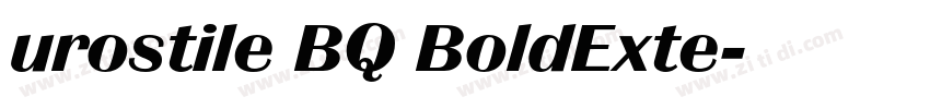 urostile BQ BoldExte字体转换